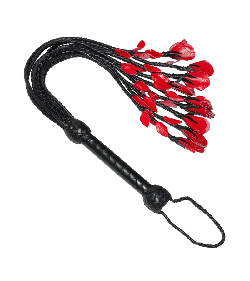 Black Floggers with Red Petals