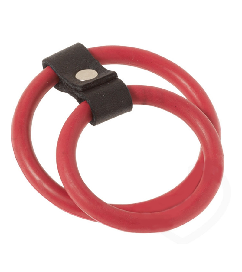 Dual Silicone Cockring-RED