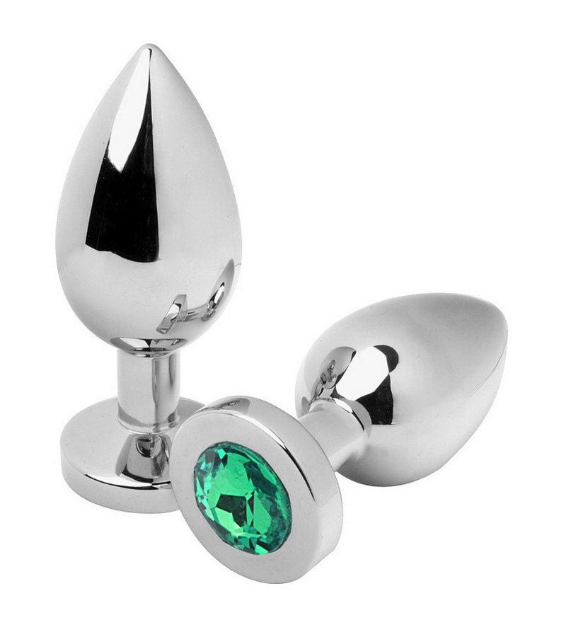 Jeweled Butt Plugs -GREEN