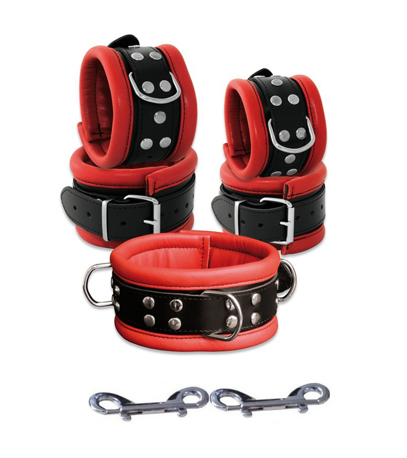 Supreme Bondage 5-Pieces Set - RED/BLACK